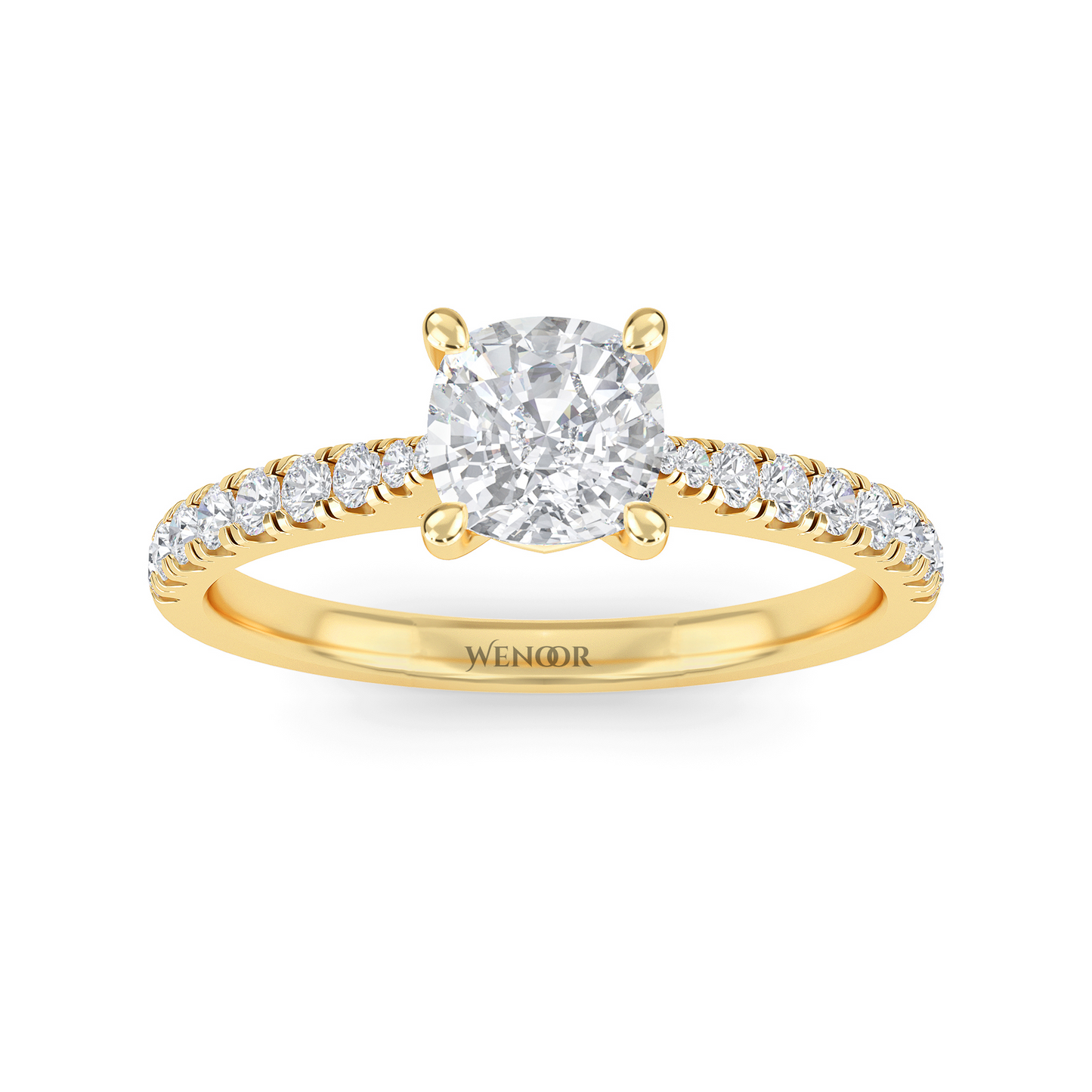 Affordable luxury 2ct cushion cut lab grown diamond ring for women