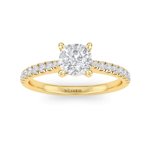 Affordable luxury 2ct cushion cut lab grown diamond ring for women