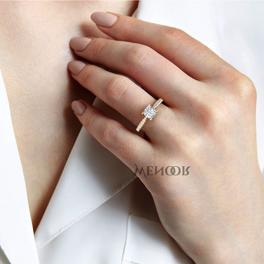 Affordable luxury 2ct cushion cut lab grown diamond ring for women