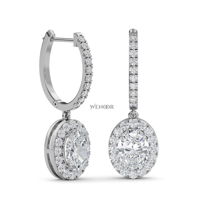 Oval Lab Diamond Drop Earring Ethical luxury diamond jewelry