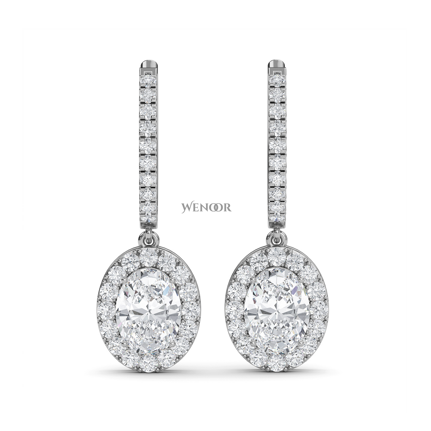 Oval Lab Diamond Drop Earring Ethical luxury diamond jewelry