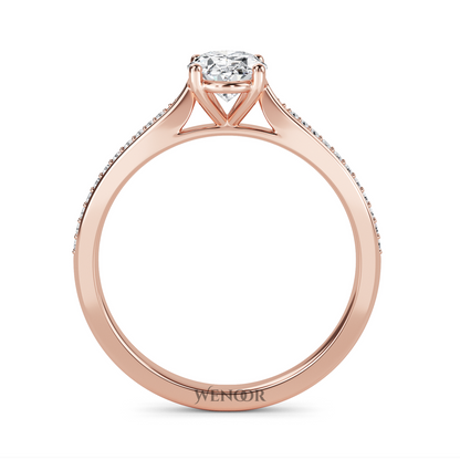 oval cut engagement rings rose gold​