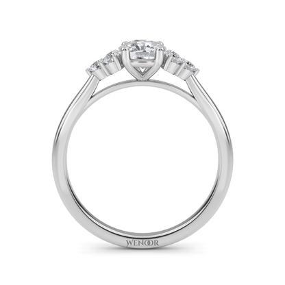 Cushion cut lab diamond ring displayed on velvet box, emphasizing ethical luxury
