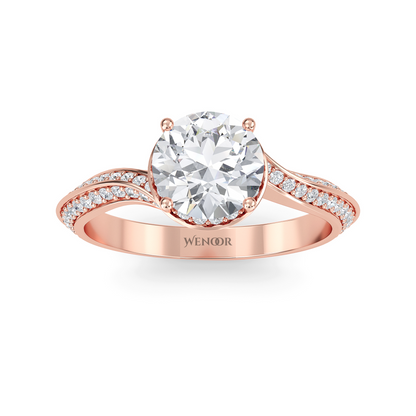 Alicia Round Cut Lab Grown Diamond Accent women's Wedding Ring