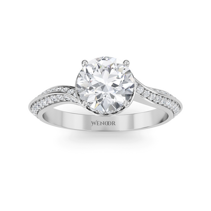 Alicia Round Cut Lab Grown Diamond Accent women's Wedding Ring