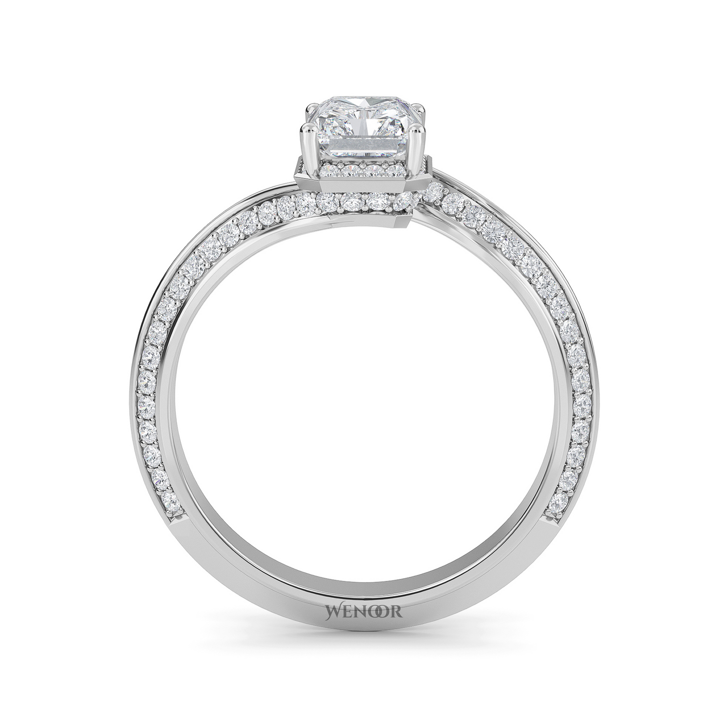radiant cut engagement rings​