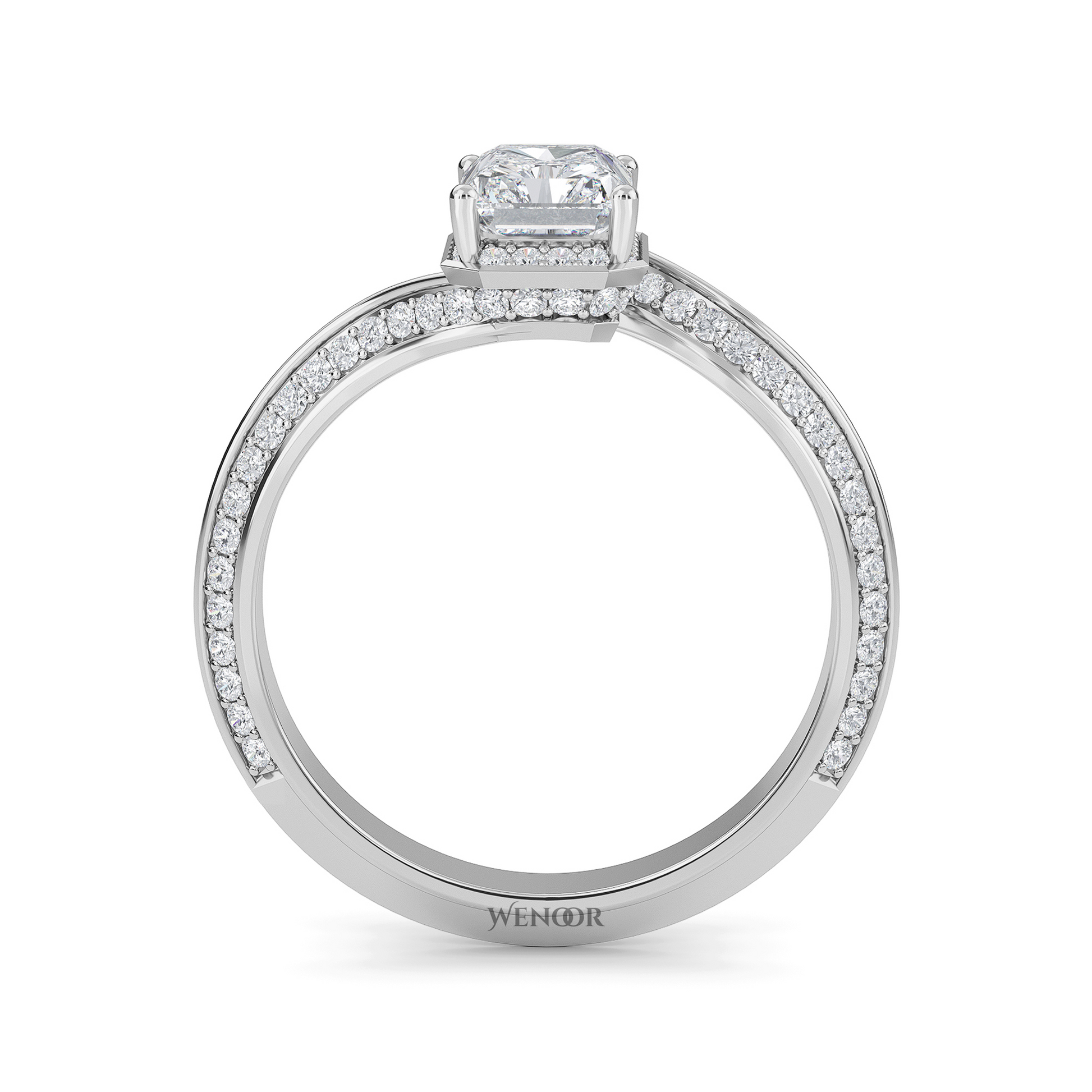 radiant cut engagement rings​