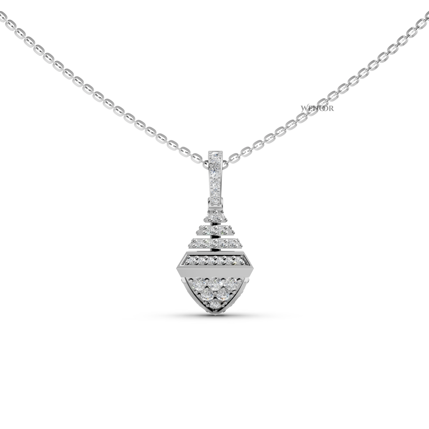 Minimalist Round Cut Lab Diamond Pendant Necklace