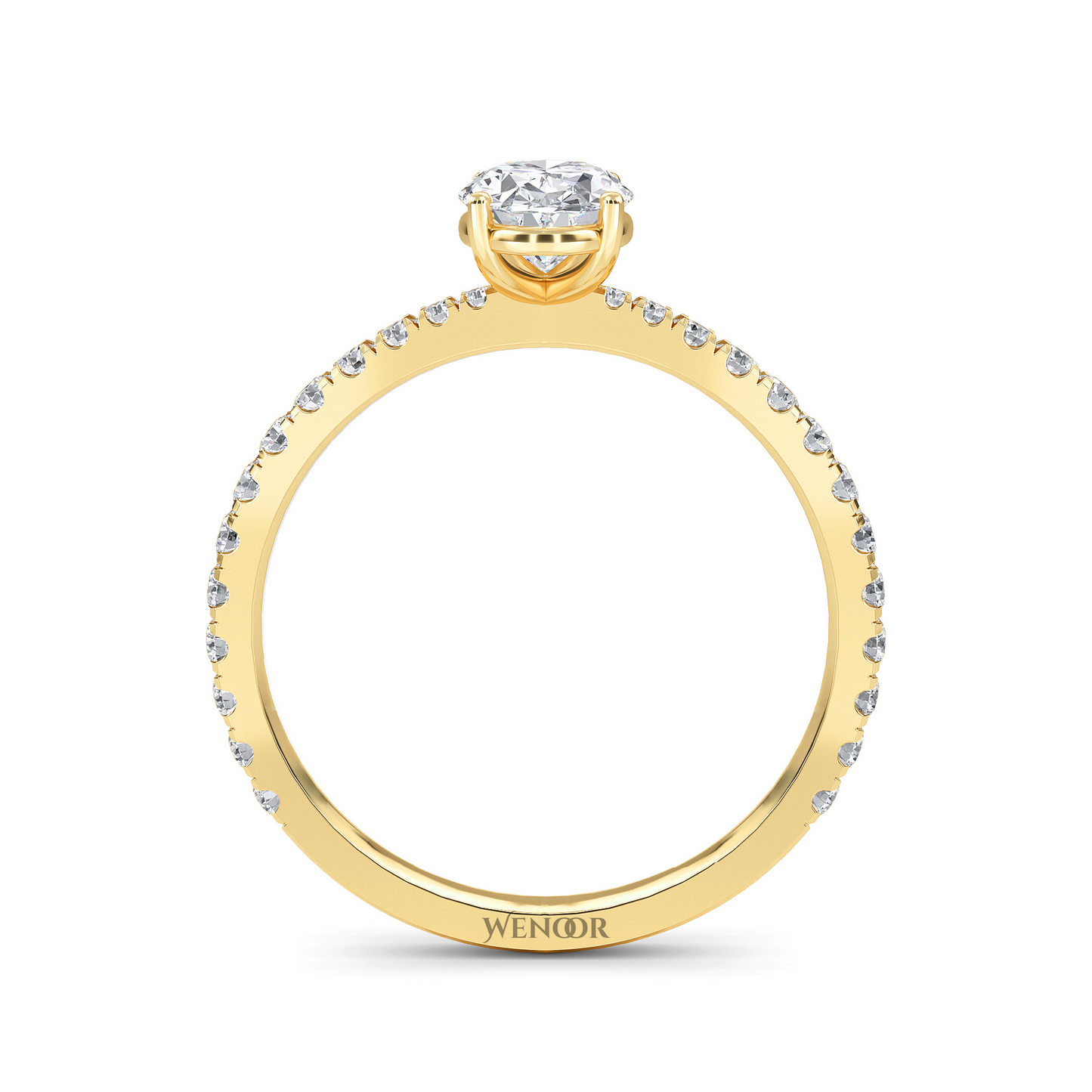 Oval Cut Lab Grown Diamond Engagement Ring Ethical 10k,14K,18k Gold Solitaire with Brilliant Lab Created Diamond
