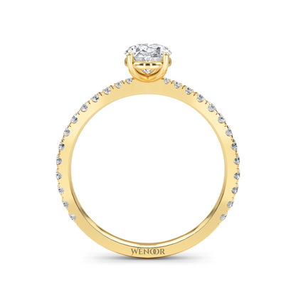 Oval Cut Lab Grown Diamond Engagement Ring Ethical 10k,14K,18k Gold Solitaire with Brilliant Lab Created Diamond