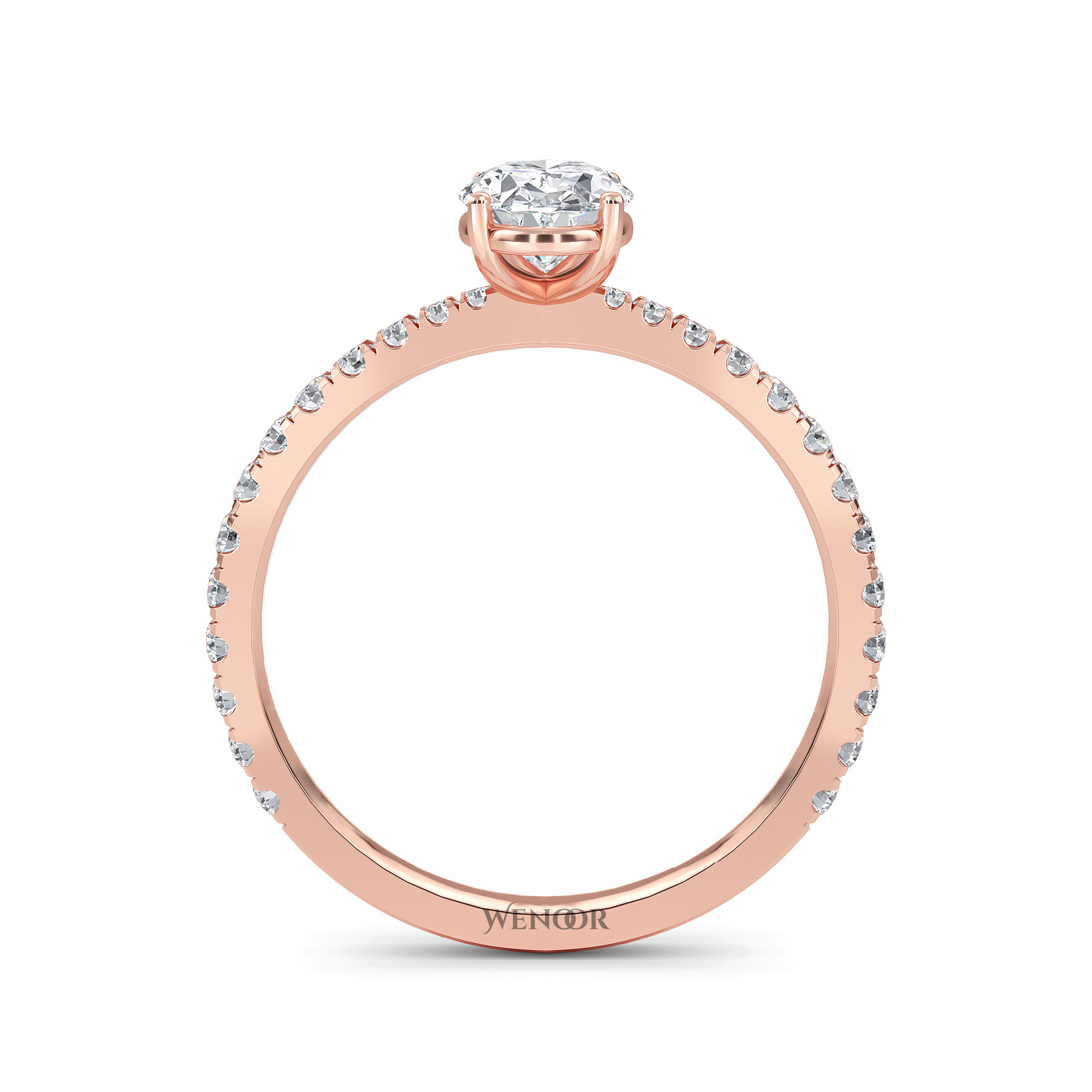Oval Cut Lab Grown Diamond Engagement Ring Ethical 10k,14K,18k Gold Solitaire with Brilliant Lab Created Diamond