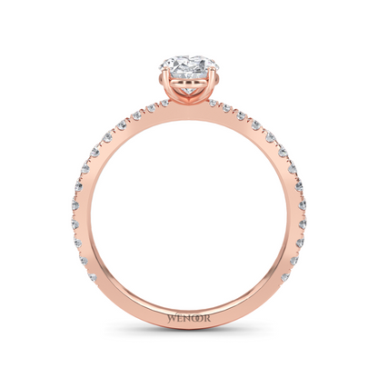 Oval Cut Lab Grown Diamond Engagement Ring Ethical 10k,14K,18k Gold Solitaire with Brilliant Lab Created Diamond