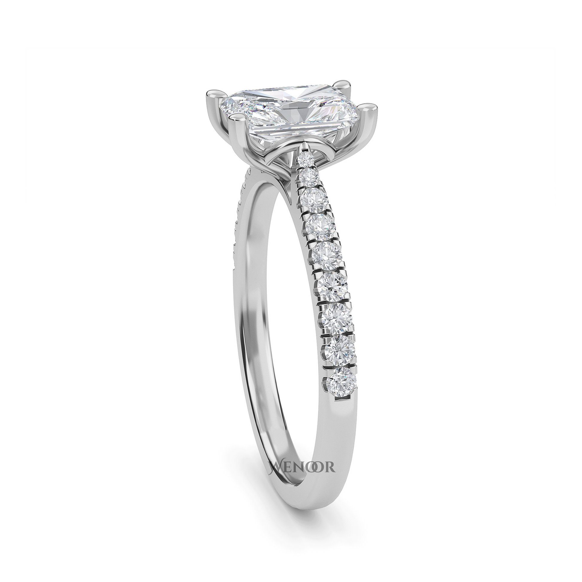 Sparkling Radiant Cut Lab Diamond Ring – Wedding & Engagement Jewelry