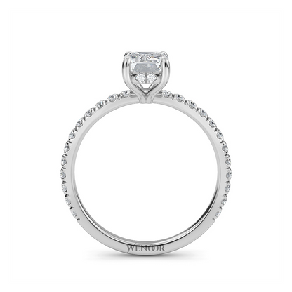 emerald cut lab grown diamond engagement rings​ for women's