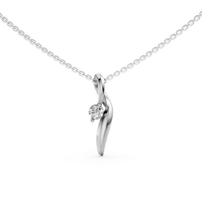 Amelia Lab-Grown Diamond Necklace Round Cut Solitaire Pendent