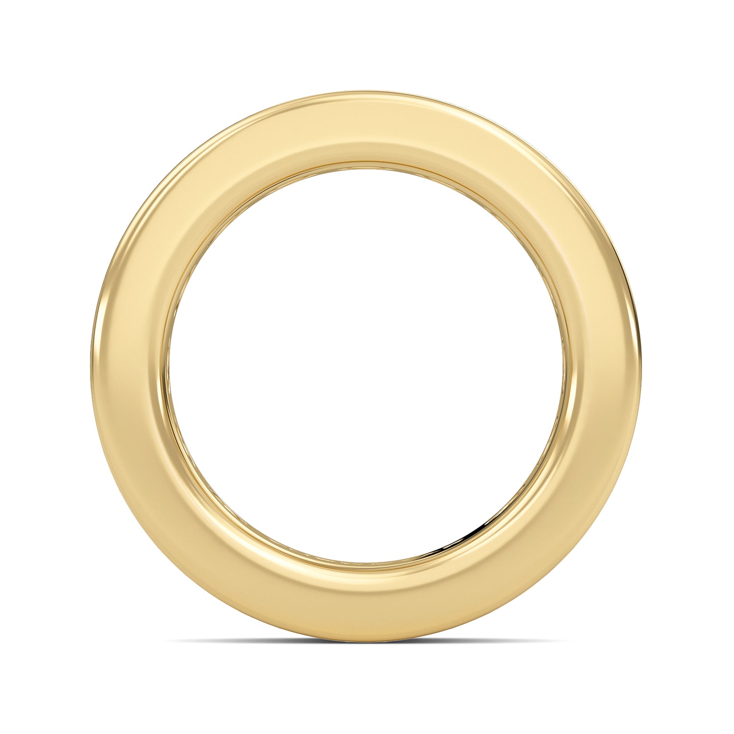 Serenity Round cut lab grown diamond Channel Set Eternity band Yellow Gold ring for women - elegant and sustainable jewelry by Wenoor
