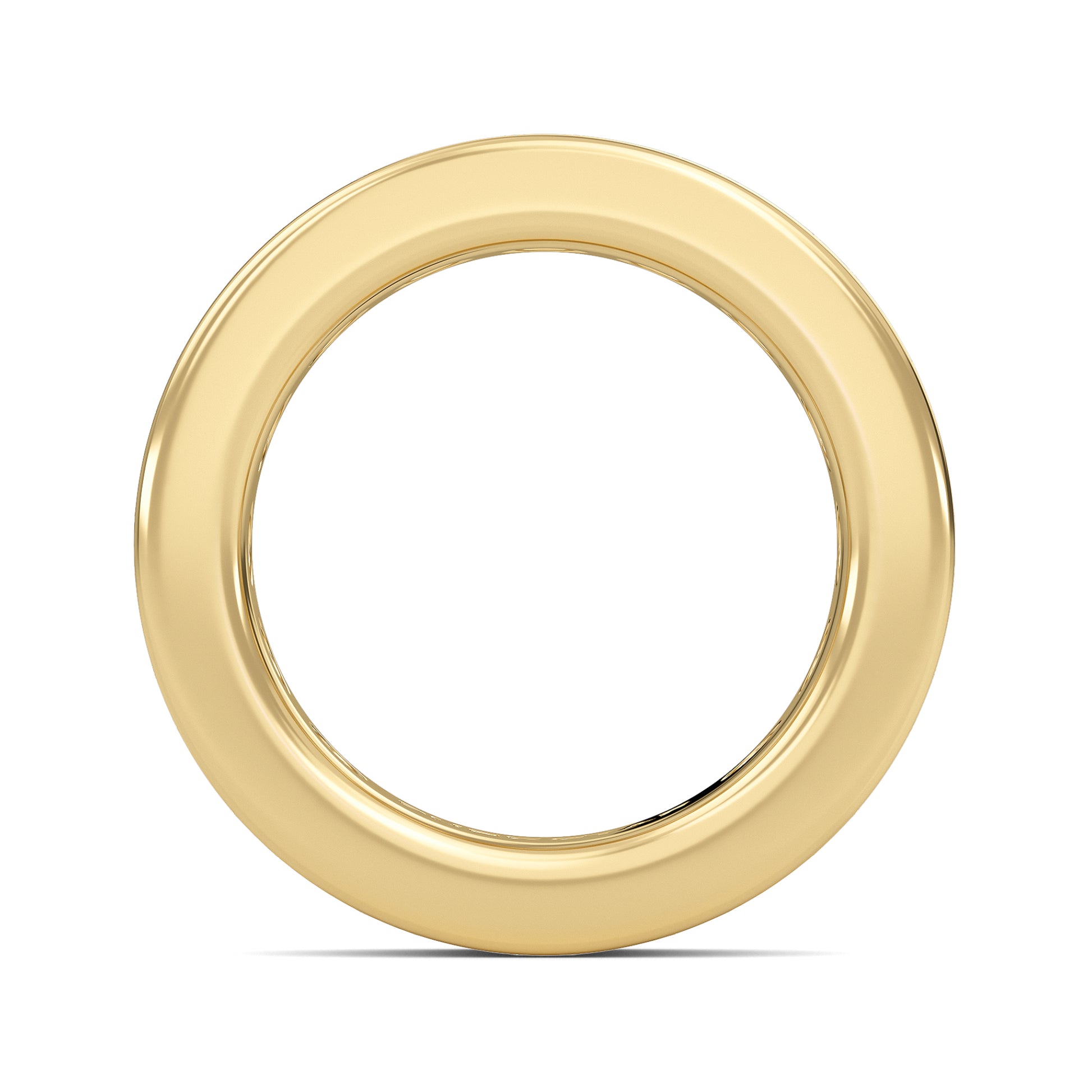 Serenity Round cut lab grown diamond Channel Set Eternity band Yellow Gold ring for women - elegant and sustainable jewelry by Wenoor