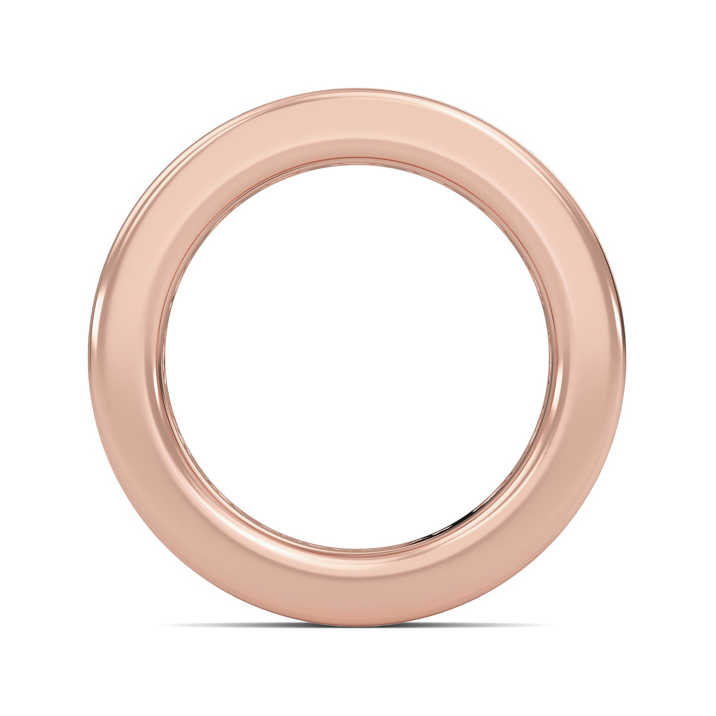 Serenity Round cut lab grown diamond Channel Set Eternity band rose Gold ring for women - elegant and sustainable jewelry by Wenoor