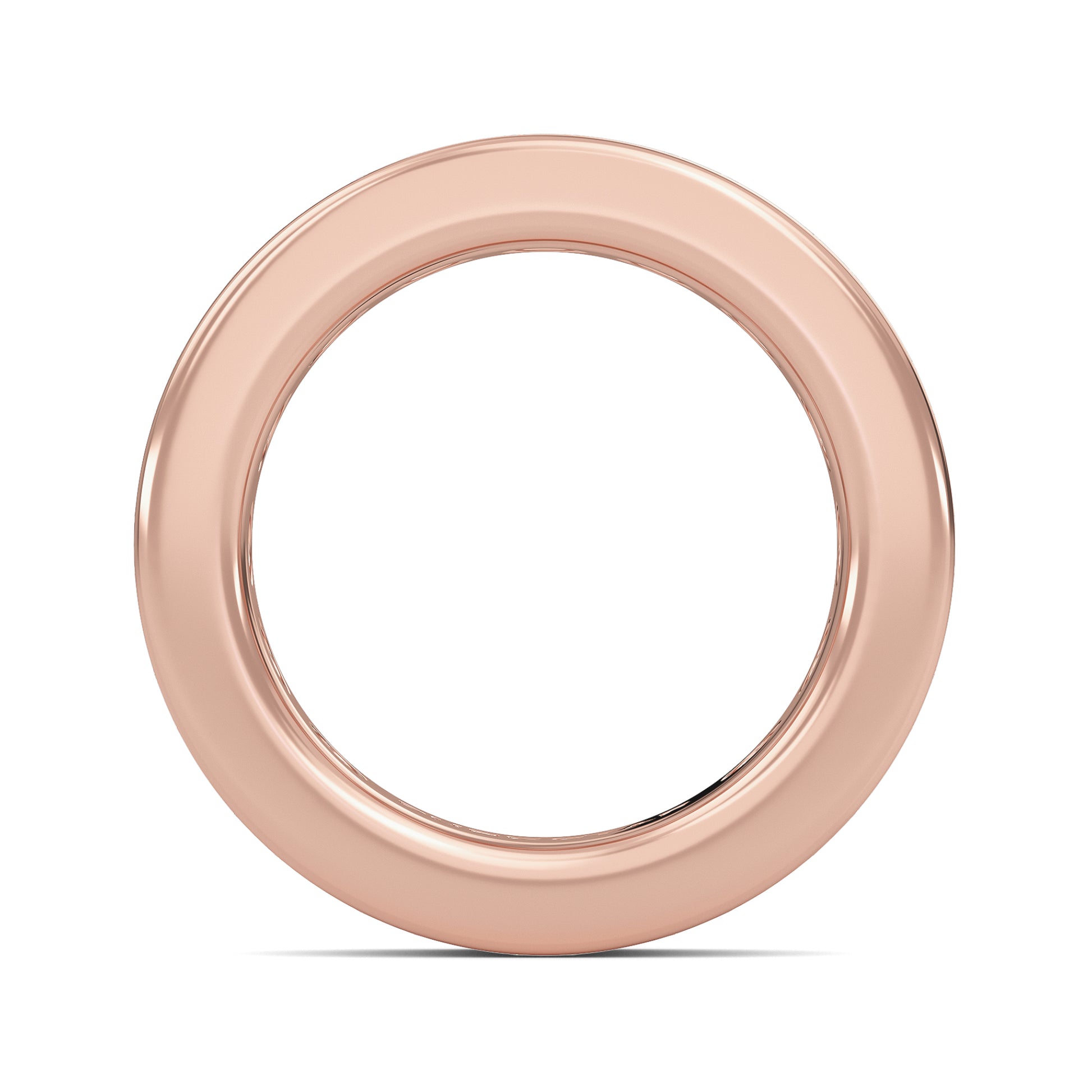 Serenity Round cut lab grown diamond Channel Set Eternity band rose Gold ring for women - elegant and sustainable jewelry by Wenoor