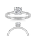 Cushion cut diamond Engagement Ring Unique Vintage 2 Carat Lab Grown Diamond Engagement Ring 14K Solid Gold IGI Certified Diamond Ring