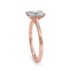 14K White Gold Radiant Cut Engagement Ring Radiant Cut Solitaire Ring Radiant Cut Lab Grown Ring Women'S Engagement Rings Lab Diamond Ring