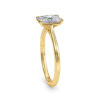 14K White Gold Radiant Cut Engagement Ring Radiant Cut Solitaire Ring Radiant Cut Lab Grown Ring Women'S Engagement Rings Lab Diamond Ring