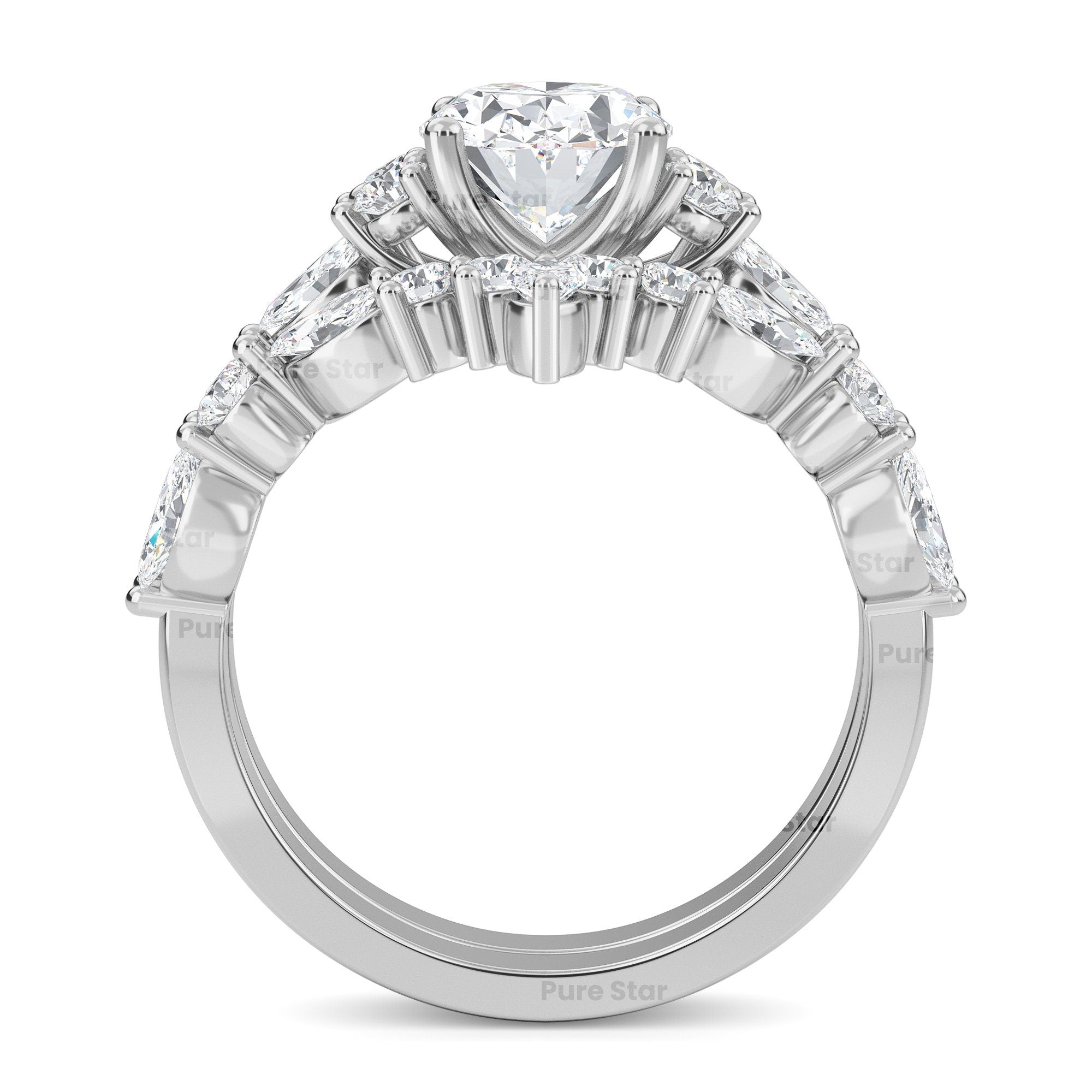 Oval Lab Grown Diamond Ring | Twist Setting CVD Oval Cut Engagement Ring | Luxury Anniversary Ring for Women