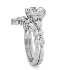 Oval Lab Grown Diamond Ring | Twist Setting CVD Oval Cut Engagement Ring | Luxury Anniversary Ring for Women