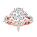 Oval Lab Grown Diamond Ring | Twist Setting CVD Oval Cut Engagement Ring | Luxury Anniversary Ring for Women
