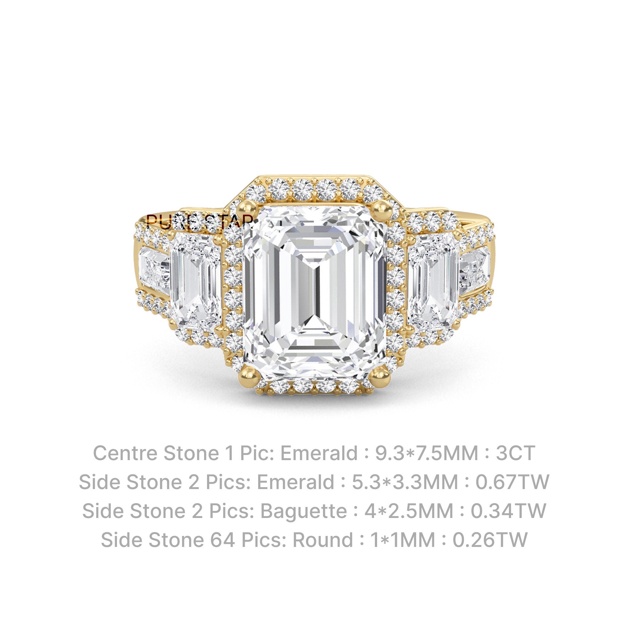 Emerald Cut Lab Diamond Eternity Band - Anniversary Bridal Ring