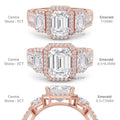Emerald Cut Lab Diamond Eternity Band - Anniversary Bridal Ring