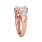 Emerald Cut Lab Diamond Eternity Band - Anniversary Bridal Ring