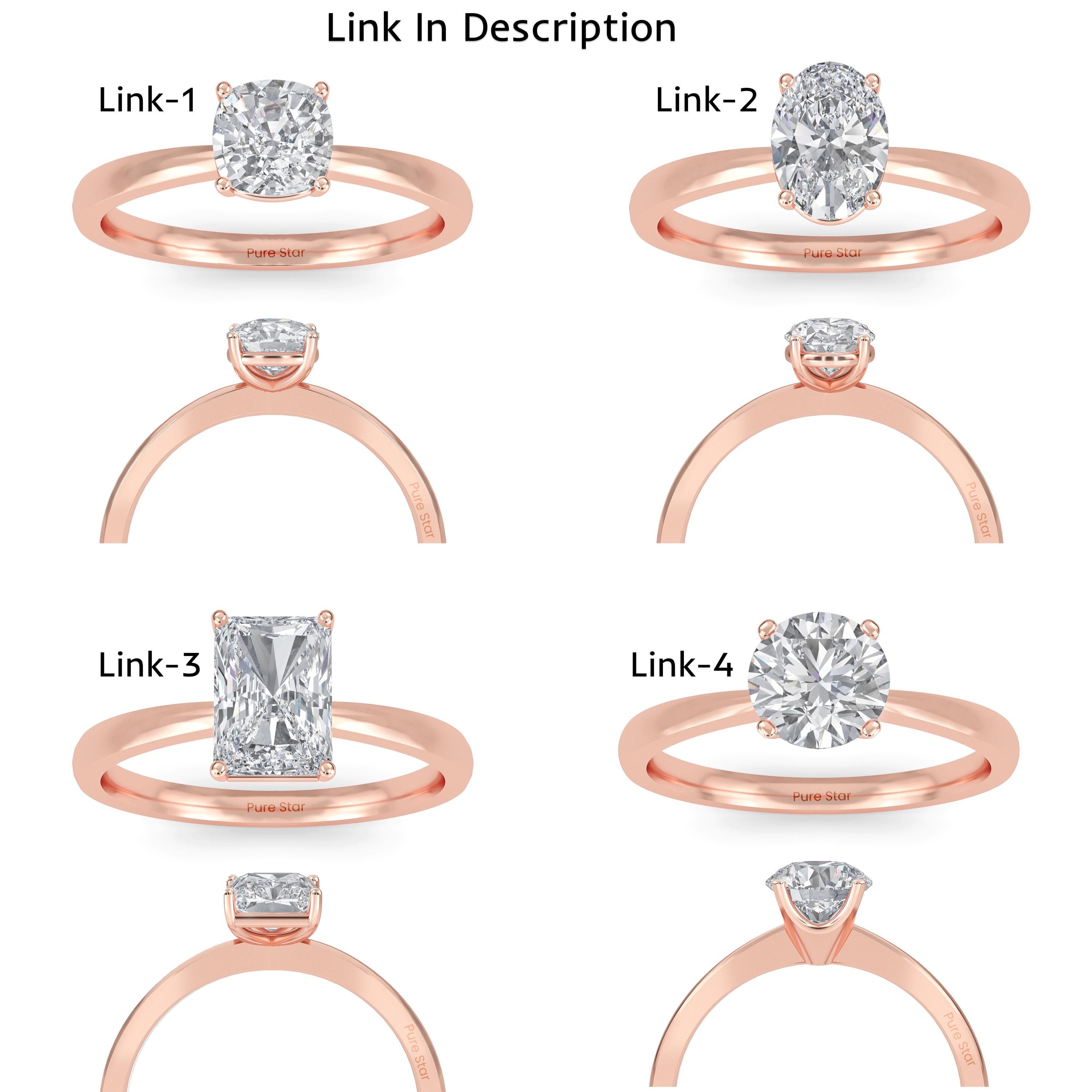 Cushion cut diamond Engagement Ring Unique Vintage 2 Carat Lab Grown Diamond Engagement Ring 14K Solid Gold IGI Certified Diamond Ring