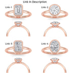 2 Carat IGI Certified DE color VVSVS Clarity Emerald Cut Lab Grown Diamond Solitaire Bezel Engagement Ring 14k Yellow Gold Proposal Ring