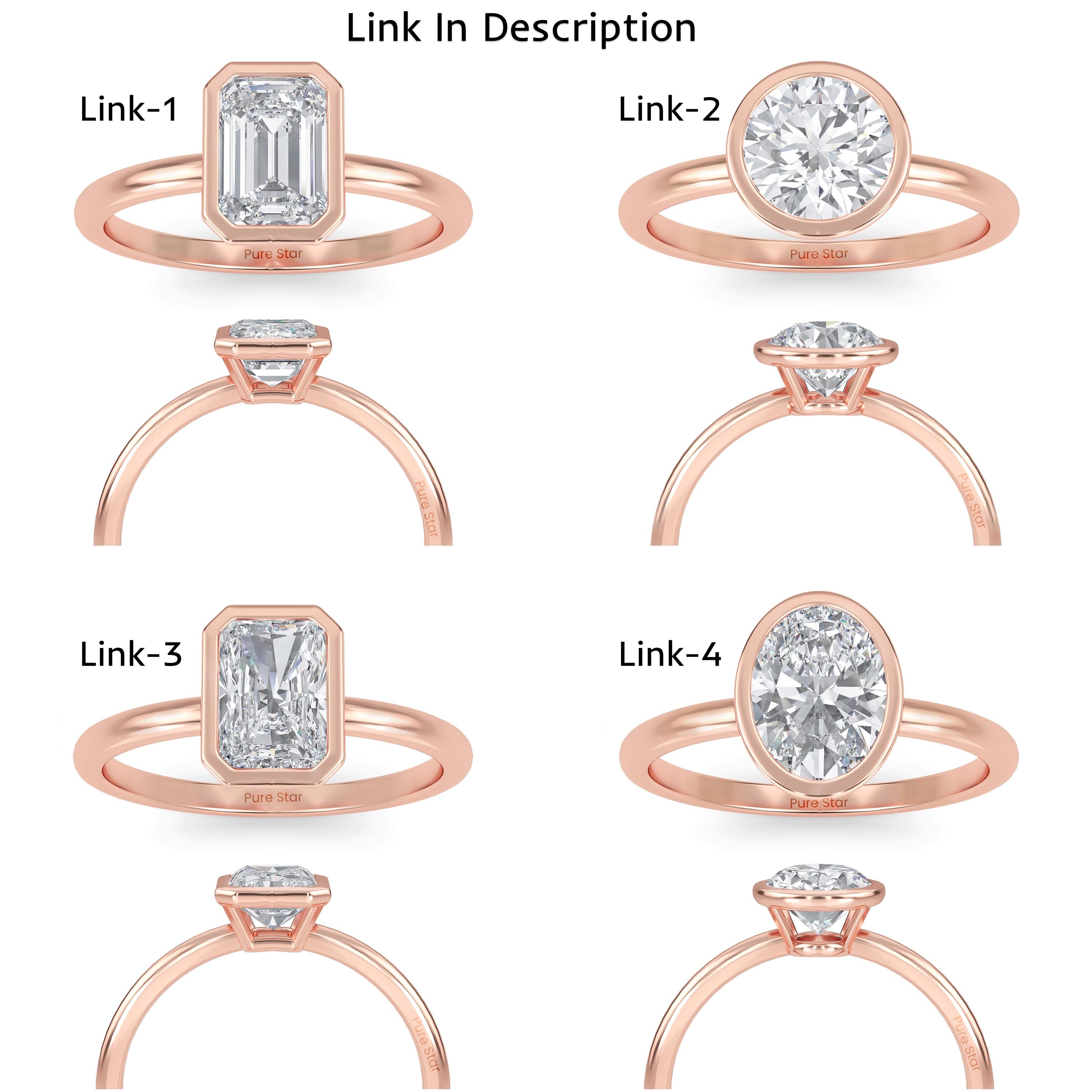 2 Carat IGI Certified DE color VVSVS Clarity Emerald Cut Lab Grown Diamond Solitaire Bezel Engagement Ring 14k Yellow Gold Proposal Ring