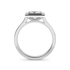 Princess Cut Bezel Diamond Ring Lab Grown Engagement Ring IGI Certified Solitaire Ring Gold Ring Elegant Gift for Her