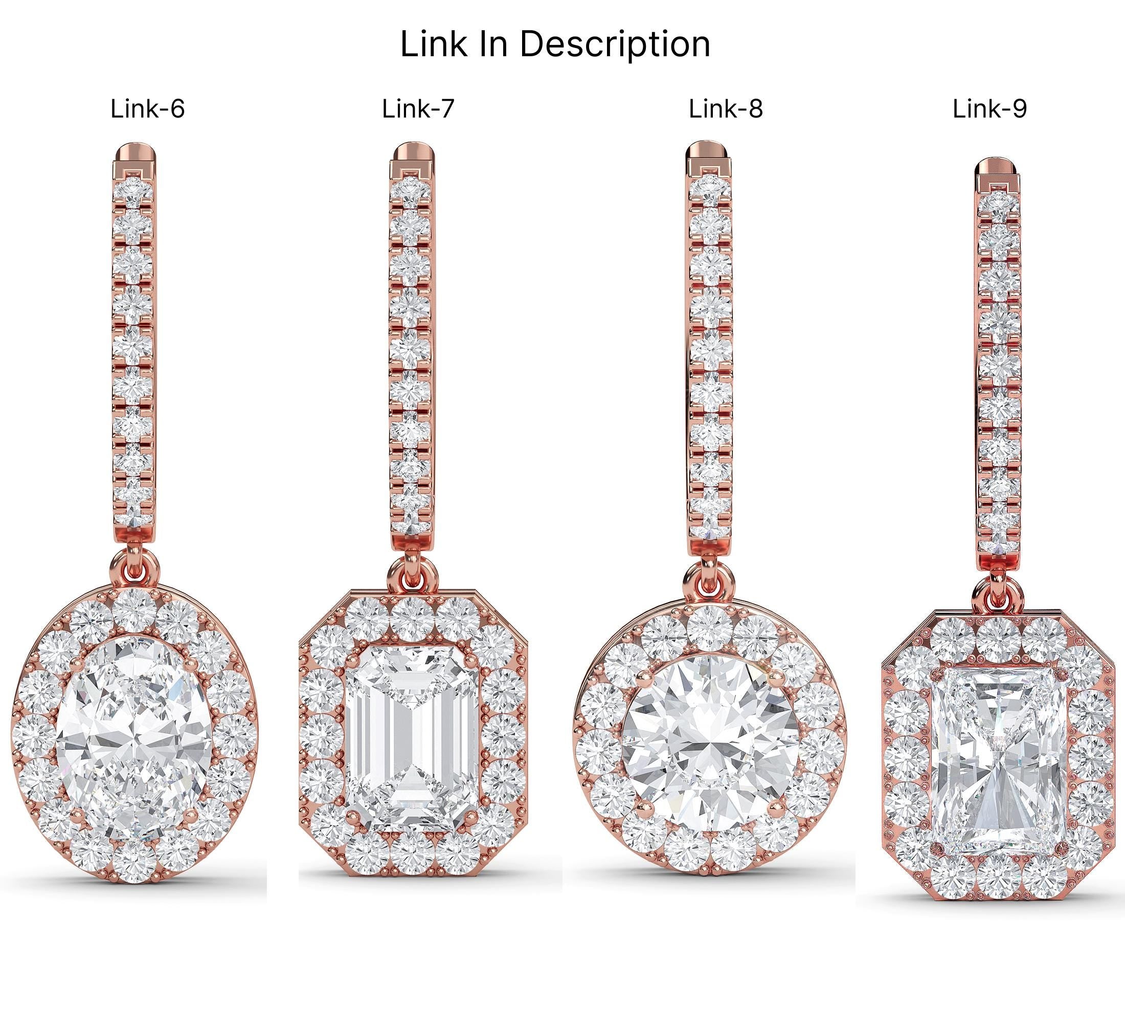 Oval Cut Lab Grown Diamond Stud Earrings, 0.50CT to 4.00CT Halo Earrings, Wedding Earrings, Certified Diamond Earrings, Screw back Earrings