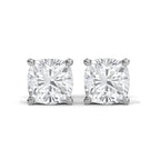 Cushion Lab Grown Diamond Stud Earrings, Cushion Diamond Studs, 0.5-4.0CT Cushion Earrings, Anniversary Gift for Women, Wedding Earrings