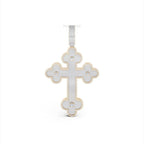 IGI Certified Lab Grown Diamond Cross Pendant: Gold Unisex Design