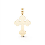 IGI Certified Lab Grown Diamond Cross Pendant: Gold Unisex Design