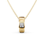 Lab Grown Diamond Pendant Necklace: 14K Gold Minimalist Jewelry