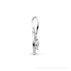 Lab Grown Diamond Pendant Round Cut 14K Gold Necklace
