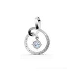 Lab Grown Diamond Pendant Round Cut 14K Gold Necklace