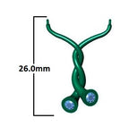 Lab Grown Diamond Whirl Pendant Necklace: 14K Yellow Gold Bezel Set