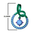 Lab Grown Diamond Pendant Round Cut 14K Gold Necklace