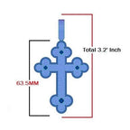 IGI Certified Lab Grown Diamond Cross Pendant: Gold Unisex Design