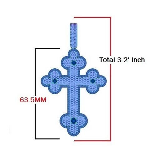 IGI Certified Lab Grown Diamond Cross Pendant: Gold Unisex Design