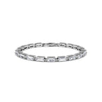 14k Gold Baguette Lab Grown Diamond Tennis Bracelet, Ethical Fine Jewelry for Her, Dainty Luxury Jewelry, Anniversary Gift