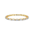14k Gold Baguette Lab Grown Diamond Tennis Bracelet, Ethical Fine Jewelry for Her, Dainty Luxury Jewelry, Anniversary Gift