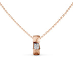 Lab Grown Diamond Pendant Necklace: 14K Gold Minimalist Jewelry